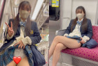 JK盗撮日記107 続・青チェック川口○奈激似超激カワ美脚美少女JKを電車内とトイレ内で盗撮【※完全主観35分超撮影