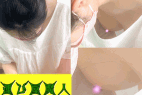 【集荷客胸チラ】ノーブラ巨乳人妻/伝票記入中に覗いたら美巨乳丸見えでした【パンチラ/胸チラ】