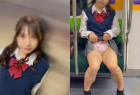 JK盗撮日記203 超激ヤセ!!お目目ぱっちりアイドル級の激カワお嬢様JKを電車内とトイレ内で盗撮【※完全主観22分超