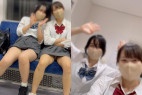 JK盗撮日記202 大人気の超仲良し二人組が久しぶりの登場!!巻き髪姿が激カワな現役JKを電車内で盗撮【※完全主観26分超撮