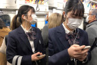 【放課後の眺め28】優等生風のブレザーJKを至近距離で!