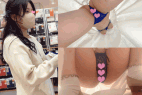 パンティずり落ちハプ/スタイル抜群爆乳美女のトップレスブラ♡絶景ローアングルマンコと巨乳が丸見え【素人/逆さ撮りパンチラ】
