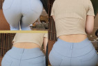 【巨乳ピタパンデカ尻】枕営業が得意な生保レディの座り尻
