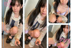 【素人】148cm痴女_アイドル顔美女の指オナ流出映像