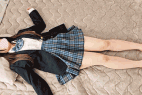 (全顔出70分)「ギモヂイィッ」と何度もイクG乳超スタイル良い可愛い敏感JKに汚精子中田氏