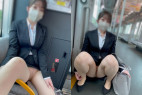 OL盗撮日記15 大きなカバンで隠しつつこちらにこれでもかとPを見せつけてくる激カワOLを電車内で盗撮【※完全主観28分超撮影】