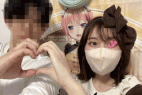 【メイドノーパン逆さ撮り】パイパンまんこ顔面騎乗位画角/推しの子=ランちゃんの【コンカフェ/パンチラ/ローアングル】