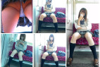 ロックオン♪電車内で対面に座った美少女J系の生パンツ見放題 P.3